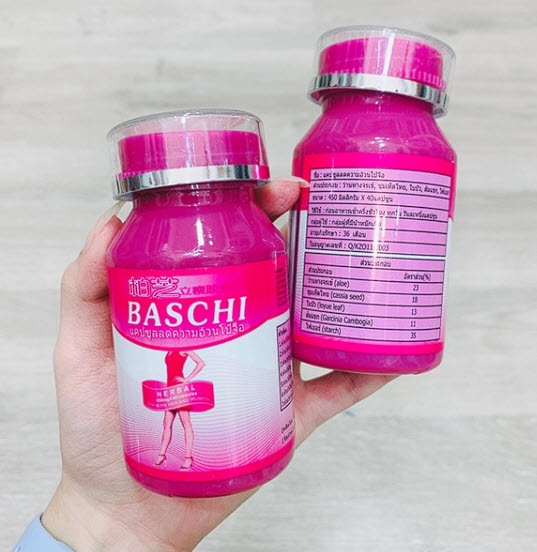 Giảm Cân Baschi Hồng Thái Lan | Hộp 40 Viên Chính Hãng