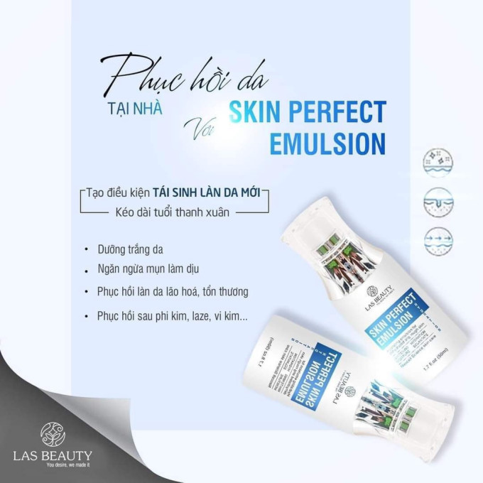 Sữa Dưỡng Rong Nho Skin Perfect Emulsion Las Beauty