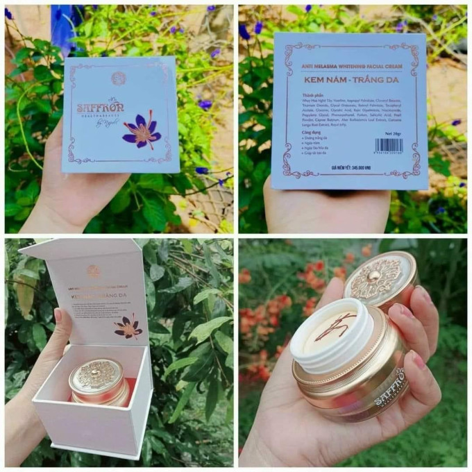 Kem Nám Trắng Da Saffron Hải Âu Việt - Trị Nám An Toàn