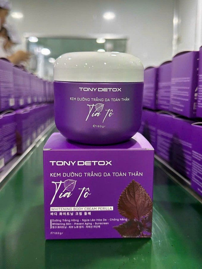 Kem Dưỡng Da Body Tía Tô Tony Detox | Chính Hãng