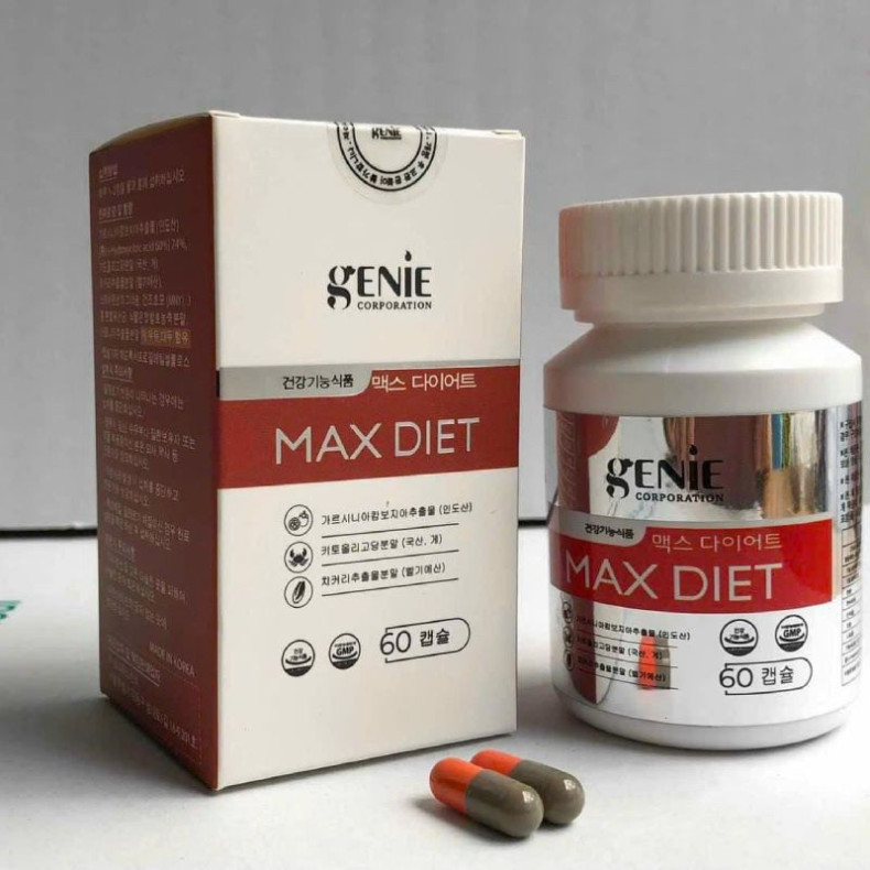 Giảm Cân Max Diet Genie Hộp 60v Hàn Quốc | Chính Hãng