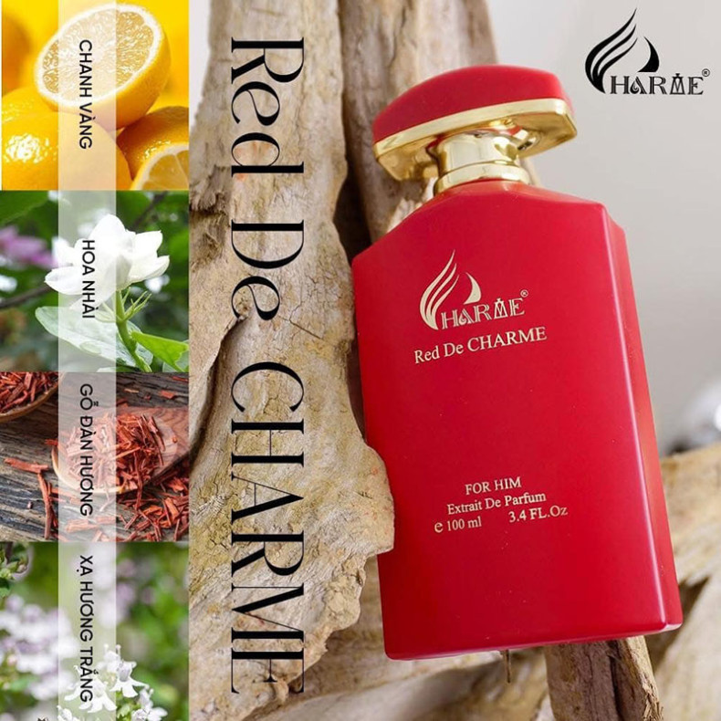 Nước Hoa Nam Red De Charme – Hương Woody Aromatic Nam Tính
