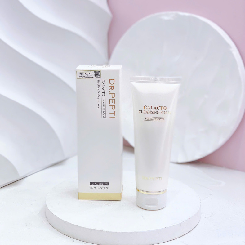 Sữa rửa mặt Dr.Pepti Galacto Cleansing Foam - Chính Hãng
