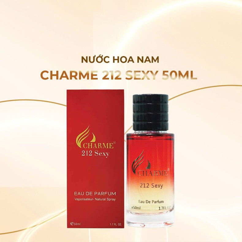 Nước Hoa Nam Charme 212 Sexy 50ml – Hương Gợi cảm, Cá tính