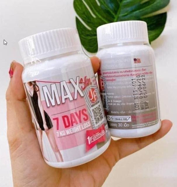 Viên Uống Hỗ Trợ Giảm Cân Max 7 Days Thái Lan - Hộp 30 Viên
