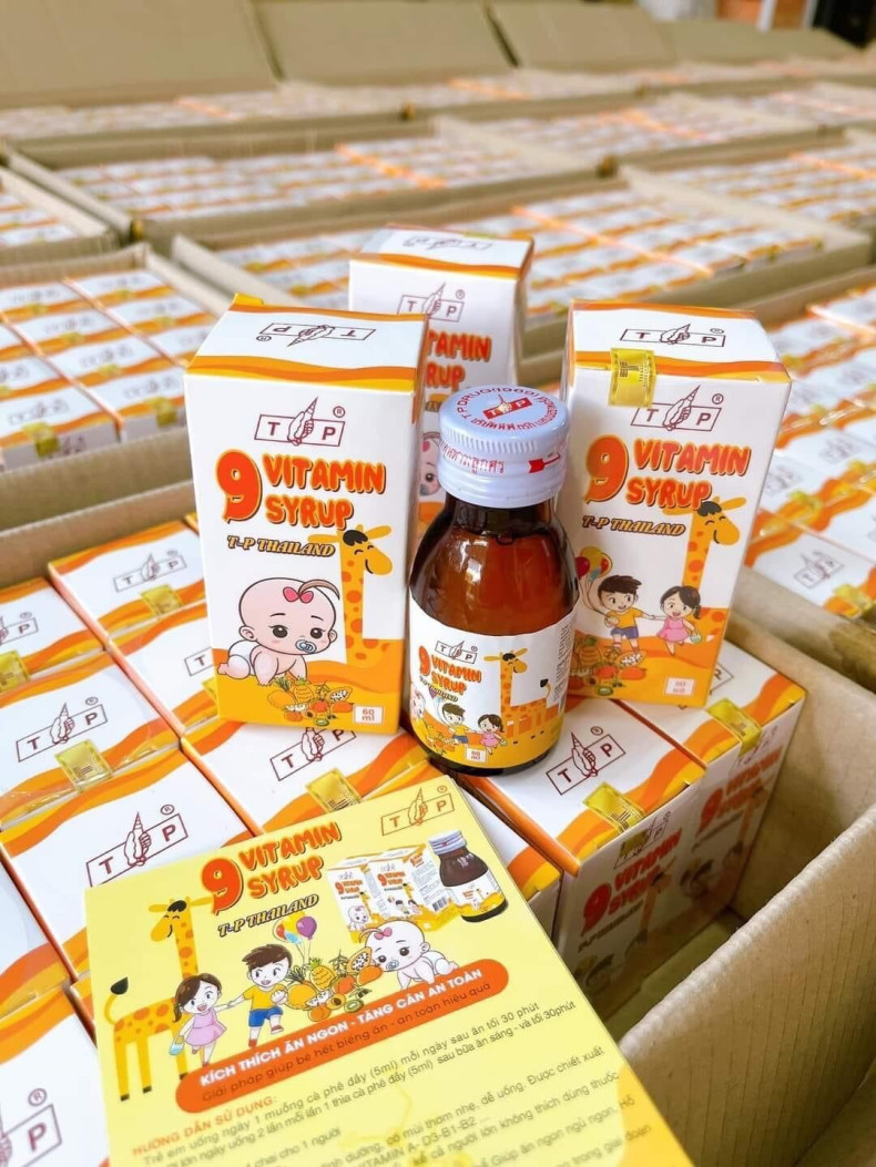 Siro 9 Vitamin Syrup TP Thái Lan - Tăng Cân Hiệu Quả