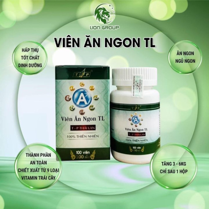 Viên Ăn Ngon TL Thái Lan - Tăng Cân An Toàn Hiệu Quả