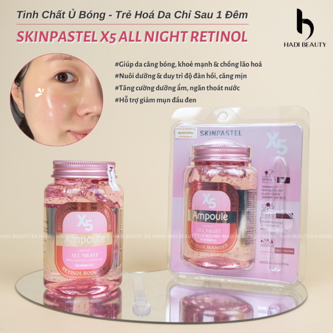 Tinh Chất Ủ Bóng Skinpastel Ampoule Retinol X5 250ml