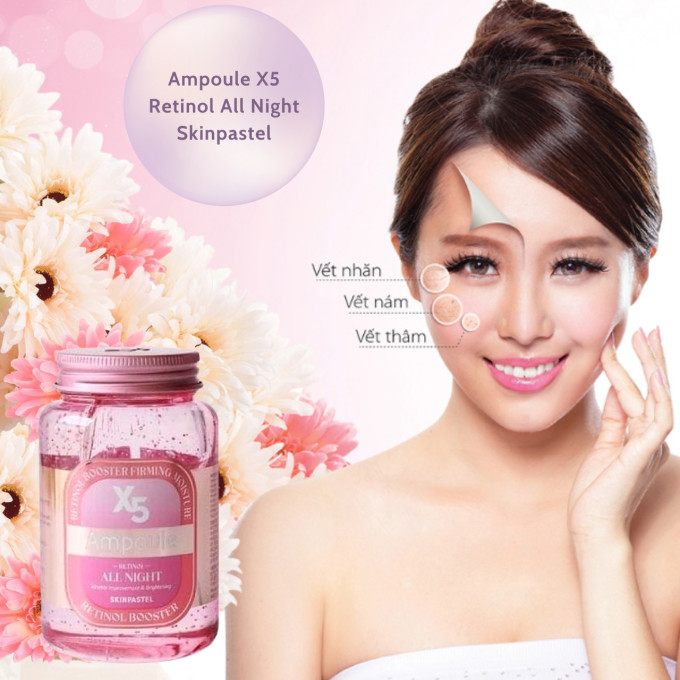 Tinh Chất Ủ Bóng Skinpastel Ampoule Retinol X5 250ml